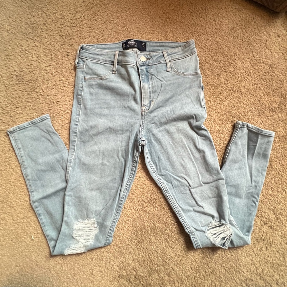 NWT High Rise Ripped Jean Leggings